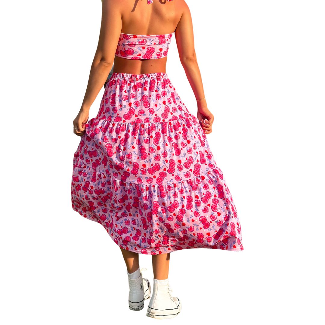 Cherry Bomb Maxi Skirt