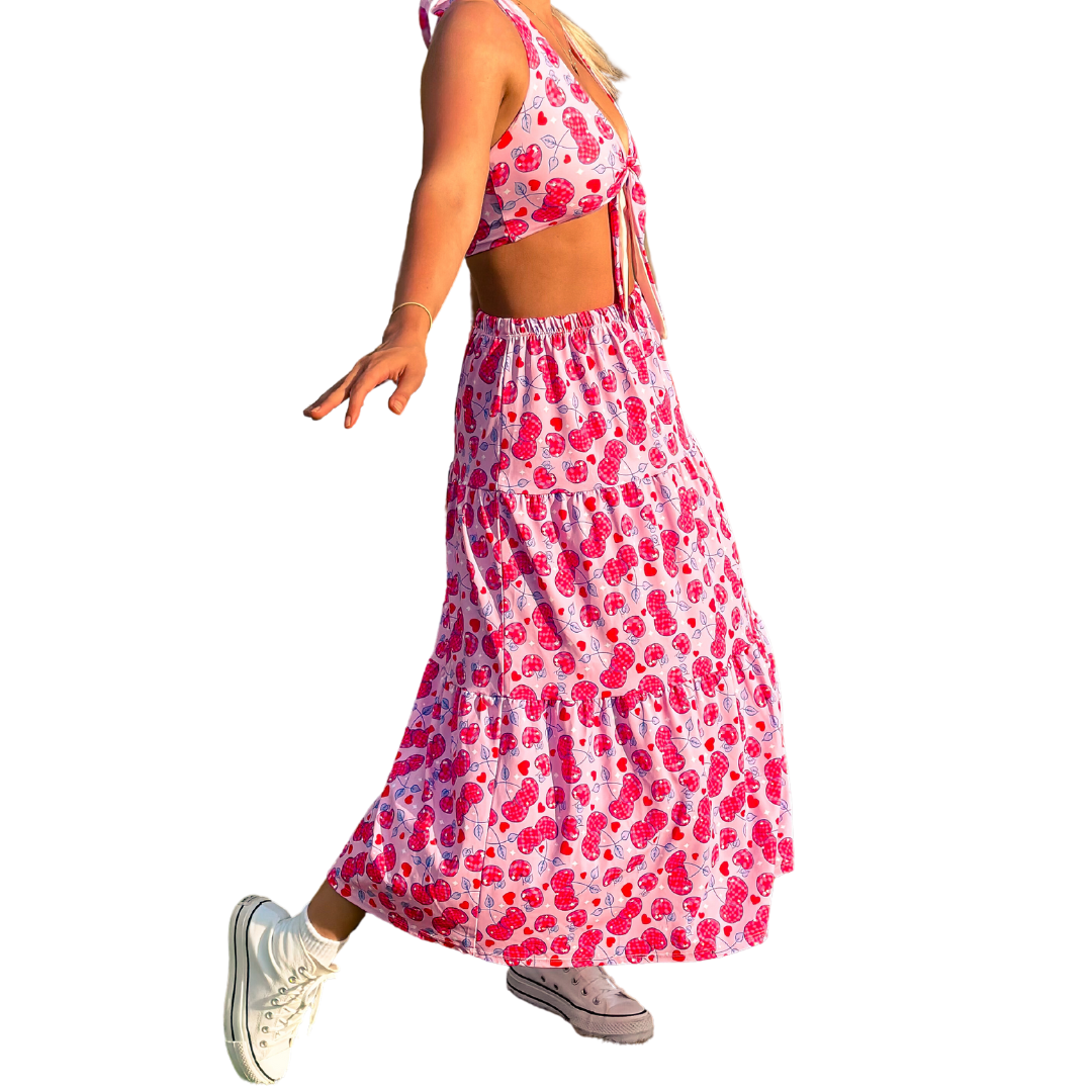 Cherry Bomb Maxi Skirt