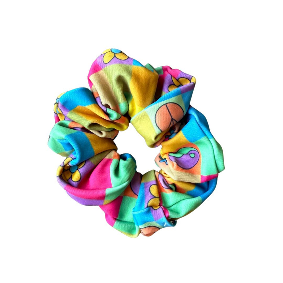 Retro Plaid Scrunchie