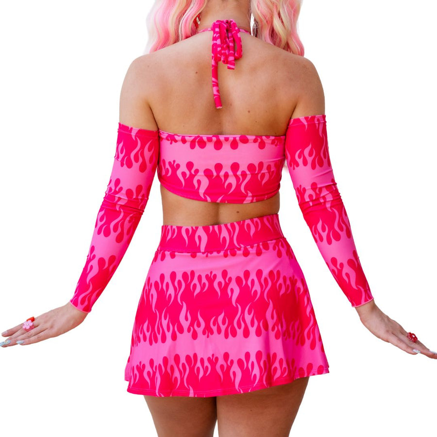 Red Flame Centre Loop Top PRE-ORDER