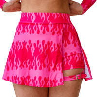 Thumbnail for Red Flame Buckle Skort PRE-ORDER