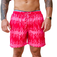Thumbnail for Red Flame Mens Shorts Board Short Length PRE-ORDER