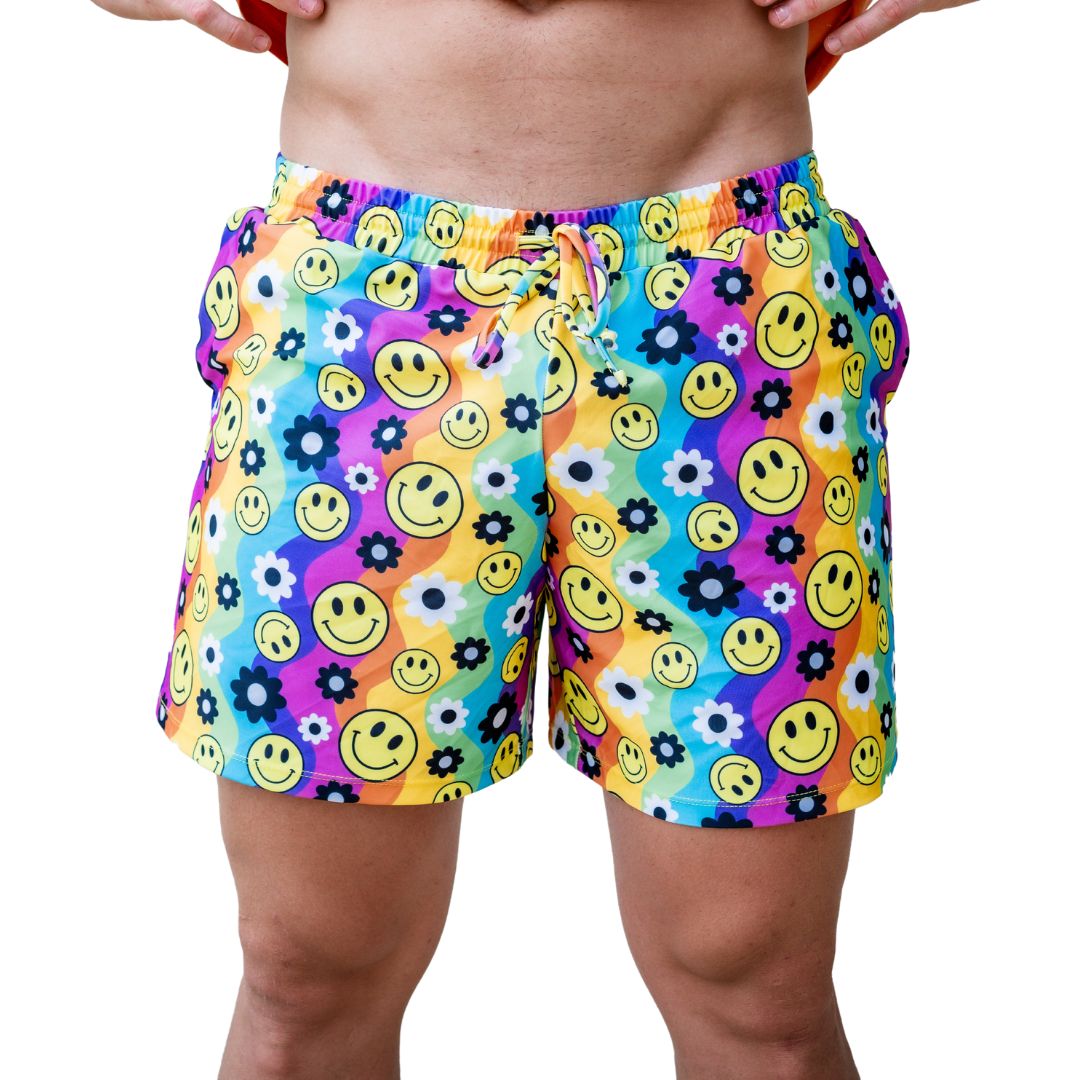 Rainbow Hippie Mens Shorts