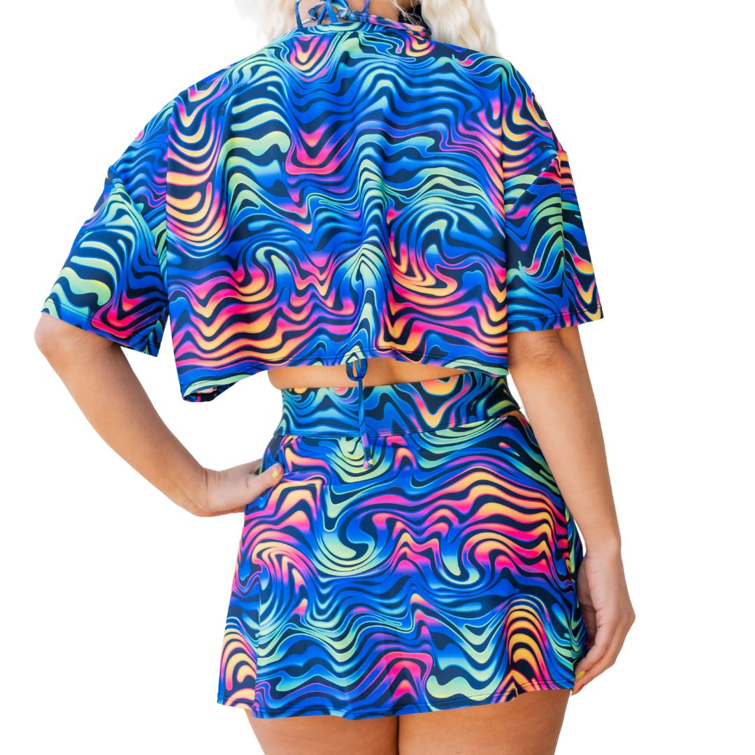 Spectrum Buckle Skort with Pocket