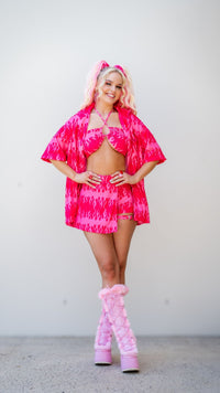 Thumbnail for Red Flame Buckle Skort PRE-ORDER