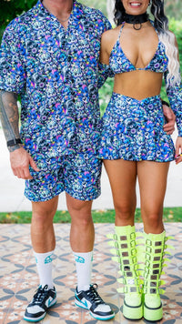 Thumbnail for ✨COMING SOON✨ Scare-Bear Mens Shorts Board Short Length (UV REACTIVE)