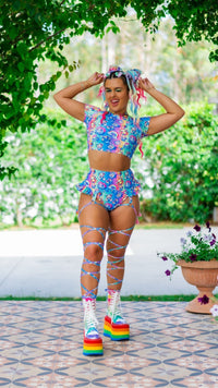 Thumbnail for ✨COMING SOON✨ Kandi Kid Frilly Garter With Built In Leg Wraps