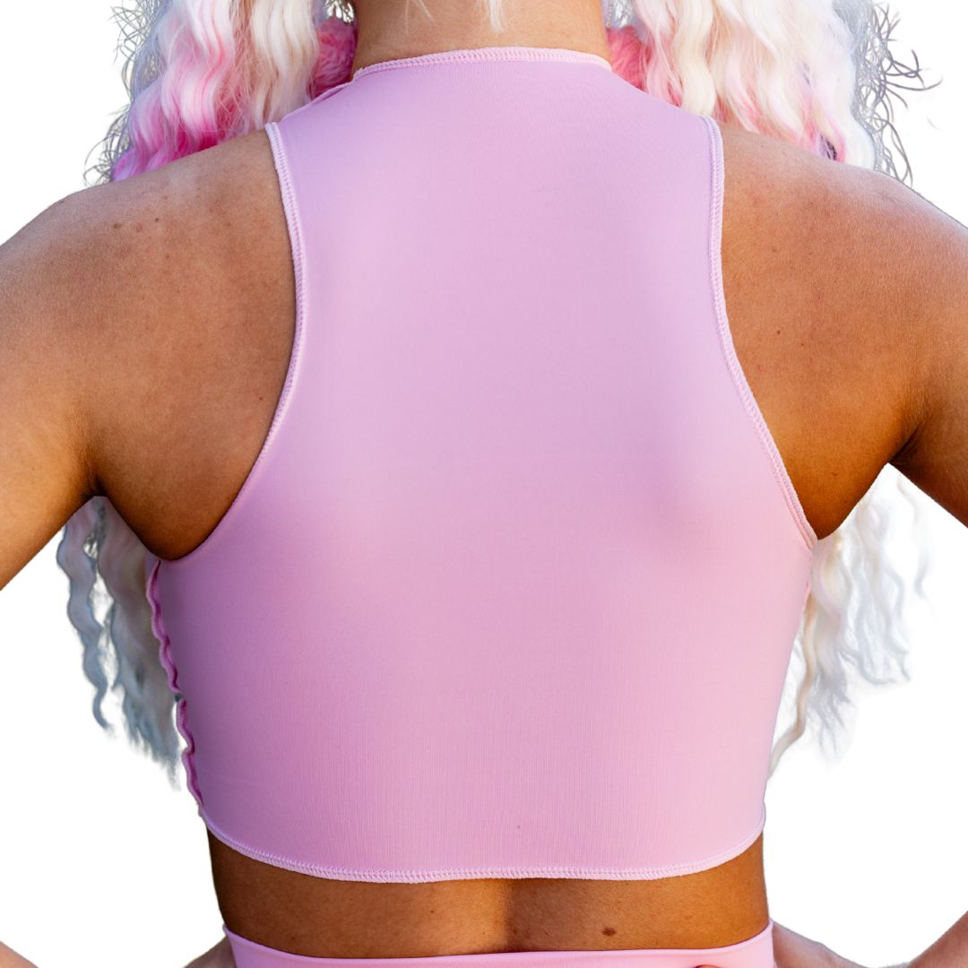 ✨COMING SOON✨Baby Pink Reverse Seam Top