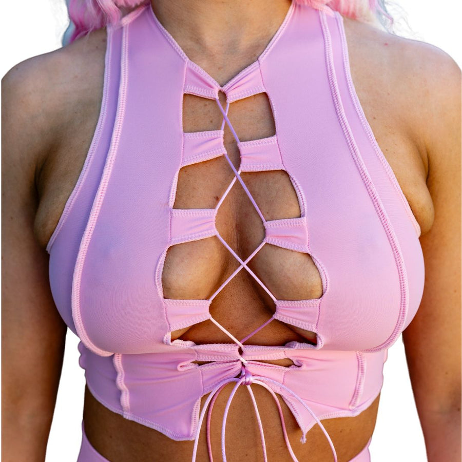 ✨COMING SOON✨Baby Pink Reverse Seam Top