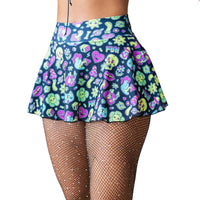 Thumbnail for Neon Trip Cheeky Rave Skirt with Built in Bottoms