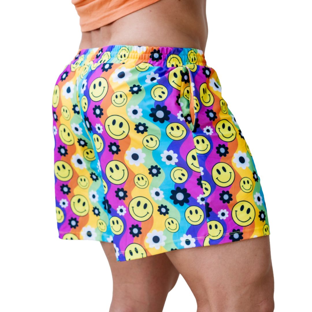 Rainbow Hippie Mens Shorts