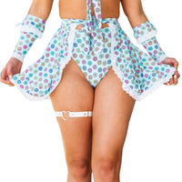 Thumbnail for Miss Daisy Wrap Skirt with Lace Detail