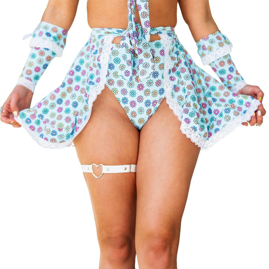 Miss Daisy Wrap Skirt with Lace Detail