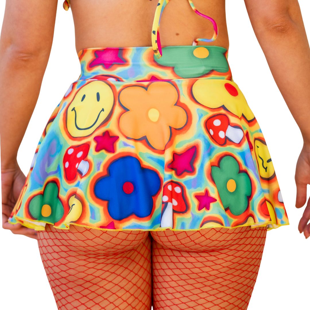 Tripsitter Cheeky Rave Skirt with Built in Bottoms