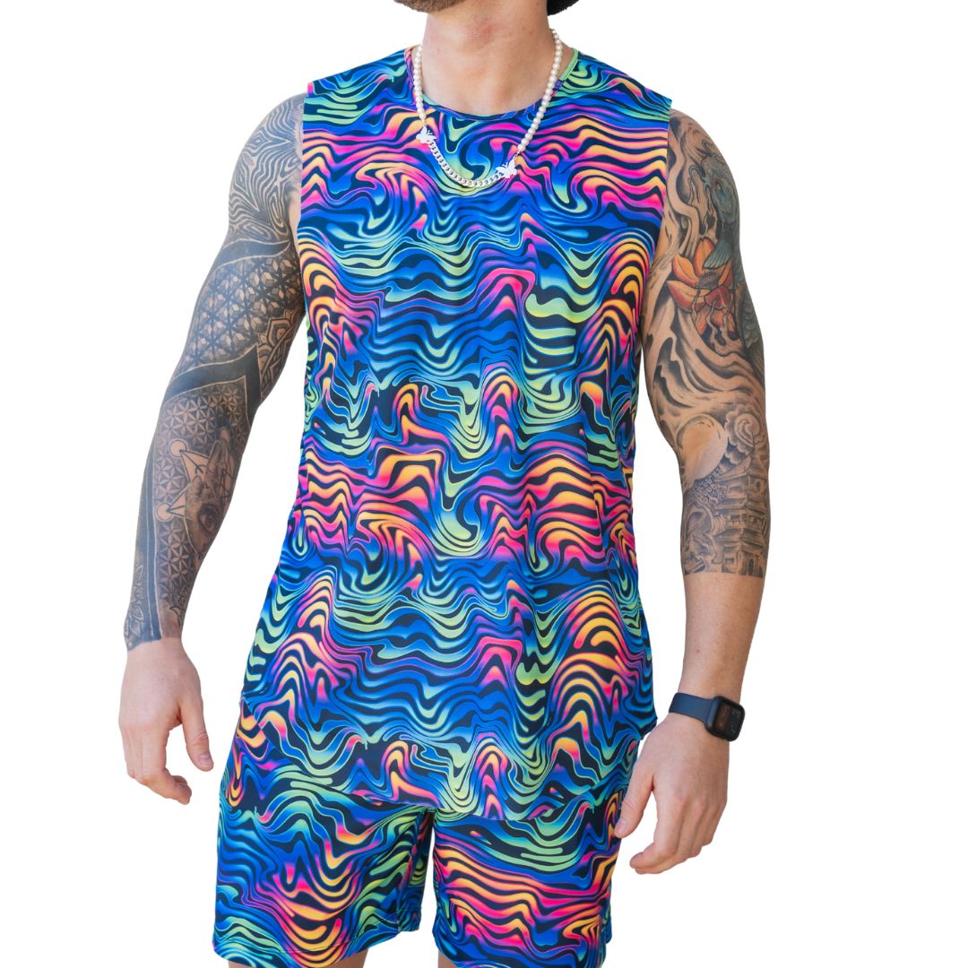 Spectrum Mens Cutoff Singlet Dryfit Fabric