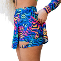 Thumbnail for Spectrum Buckle Skort with Pocket