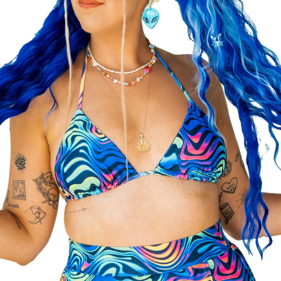 Spectrum Triangle Bikini Top
