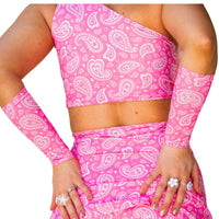 Thumbnail for Pink Paisley Mini Arm Sleeves