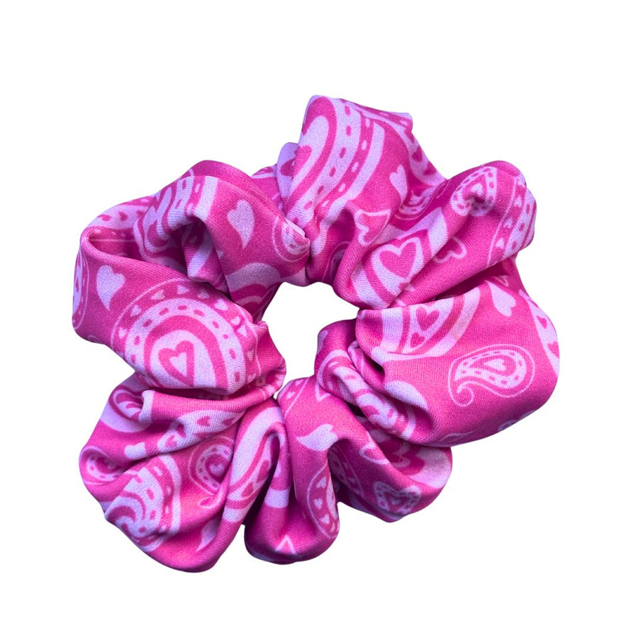 Pink Paisley Scrunchie