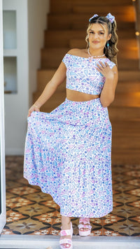 Thumbnail for Gingham Hearts Off The Cuff Top