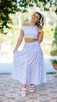 Thumbnail for Gingham Hearts Off The Cuff Top