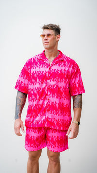 Thumbnail for Red Flame Mens Shorts Board Short Length PRE-ORDER