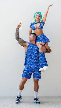 Thumbnail for Neon Dino Mens Cutoff Singlet Dryfit Fabric PRE-ORDER