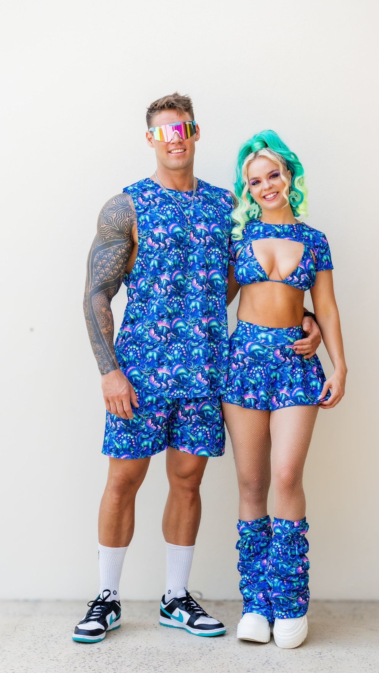 Neon Dino LEG WARMERS PRE-ORDER