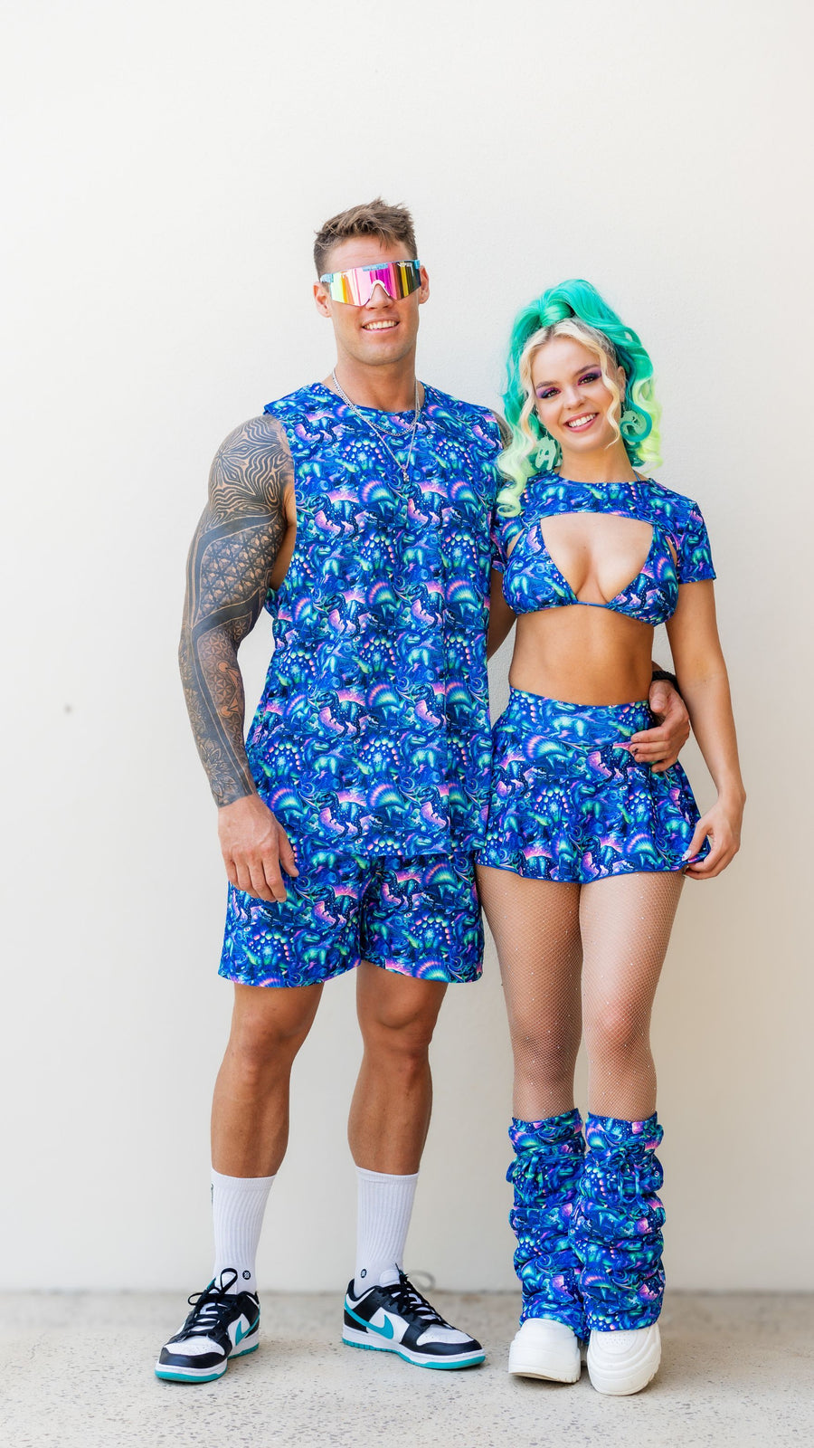 Neon Dino LEG WARMERS PRE-ORDER