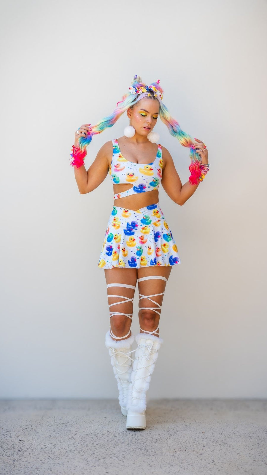 Duckies" A-line Pocket Skort