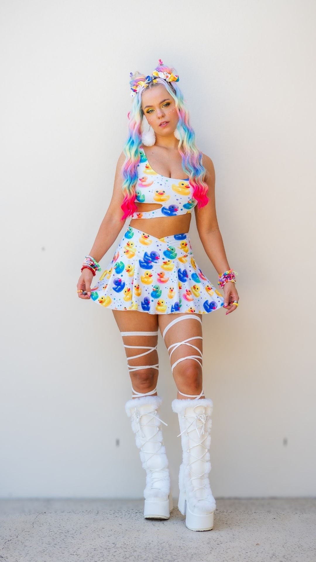 Duckies" A-line Pocket Skort