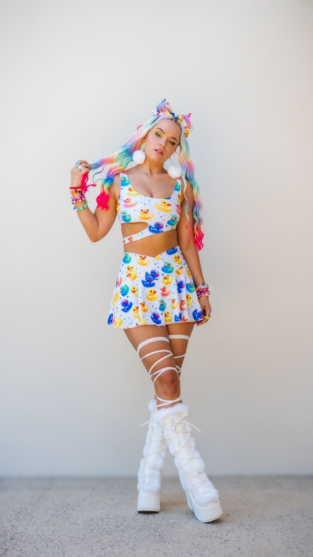 Duckies" A-line Pocket Skort