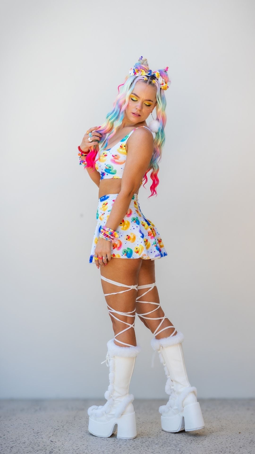 Duckies" A-line Pocket Skort