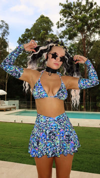 Thumbnail for ✨COMING SOON✨ Scare-Bear Triangle Bikini Top (UV REACTIVE)