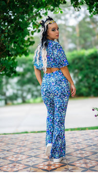 Thumbnail for ✨COMING SOON✨ Scare-Bear Drawstring Flares (UV REACTIVE)