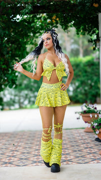 Thumbnail for ✨COMING SOON✨ All Smiles Cheeky Rave Skirt