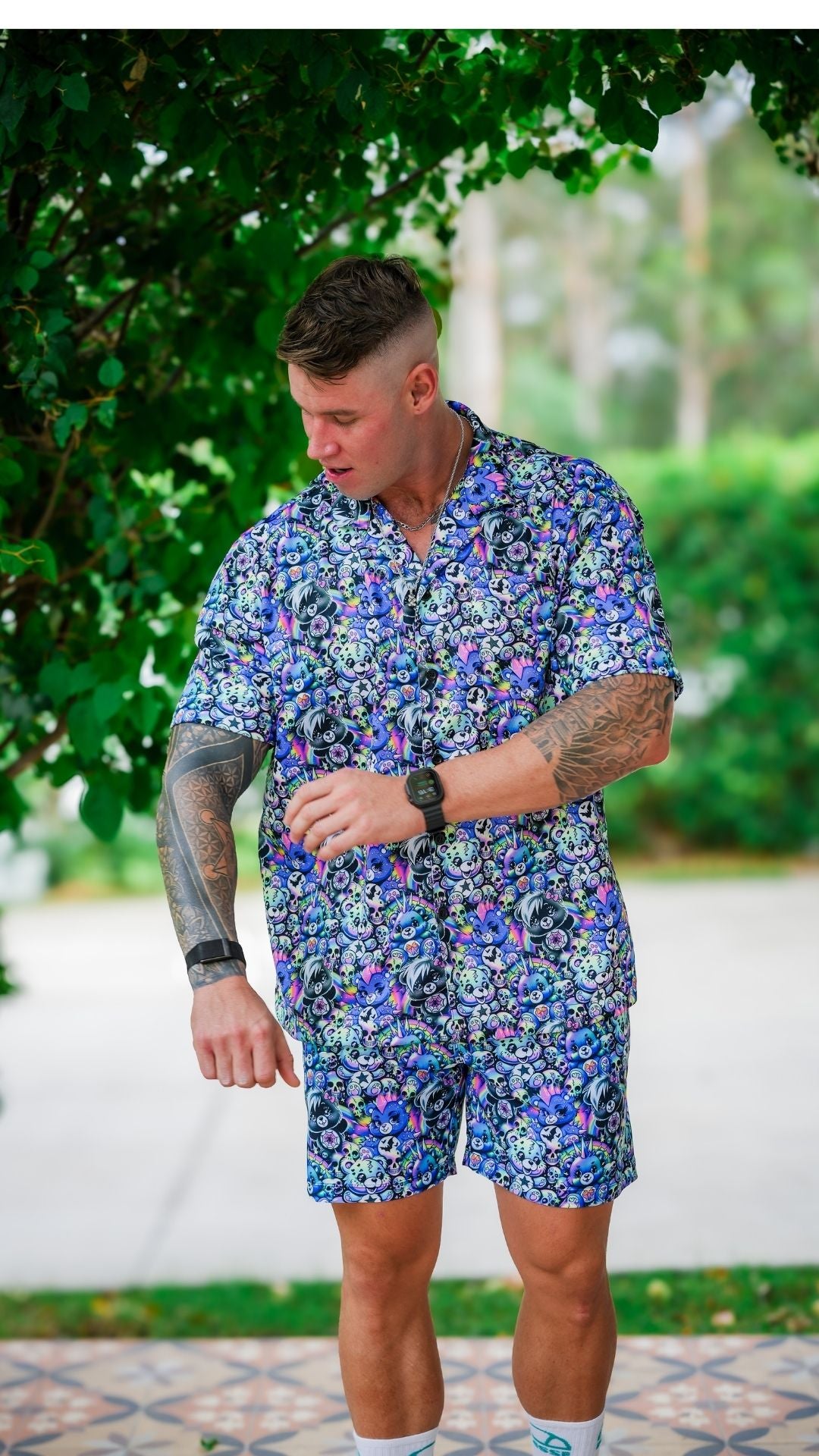 ✨COMING SOON✨ Scare-Bear Mens Shorts Board Short Length (UV REACTIVE)