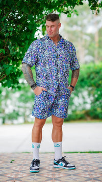 Thumbnail for ✨COMING SOON✨ Scare-Bear Mens Shorts Board Short Length (UV REACTIVE)