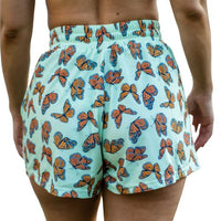 Thumbnail for Green Butterfly Comfy Shorts