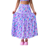 Thumbnail for Flower Blanket Maxi Skirt