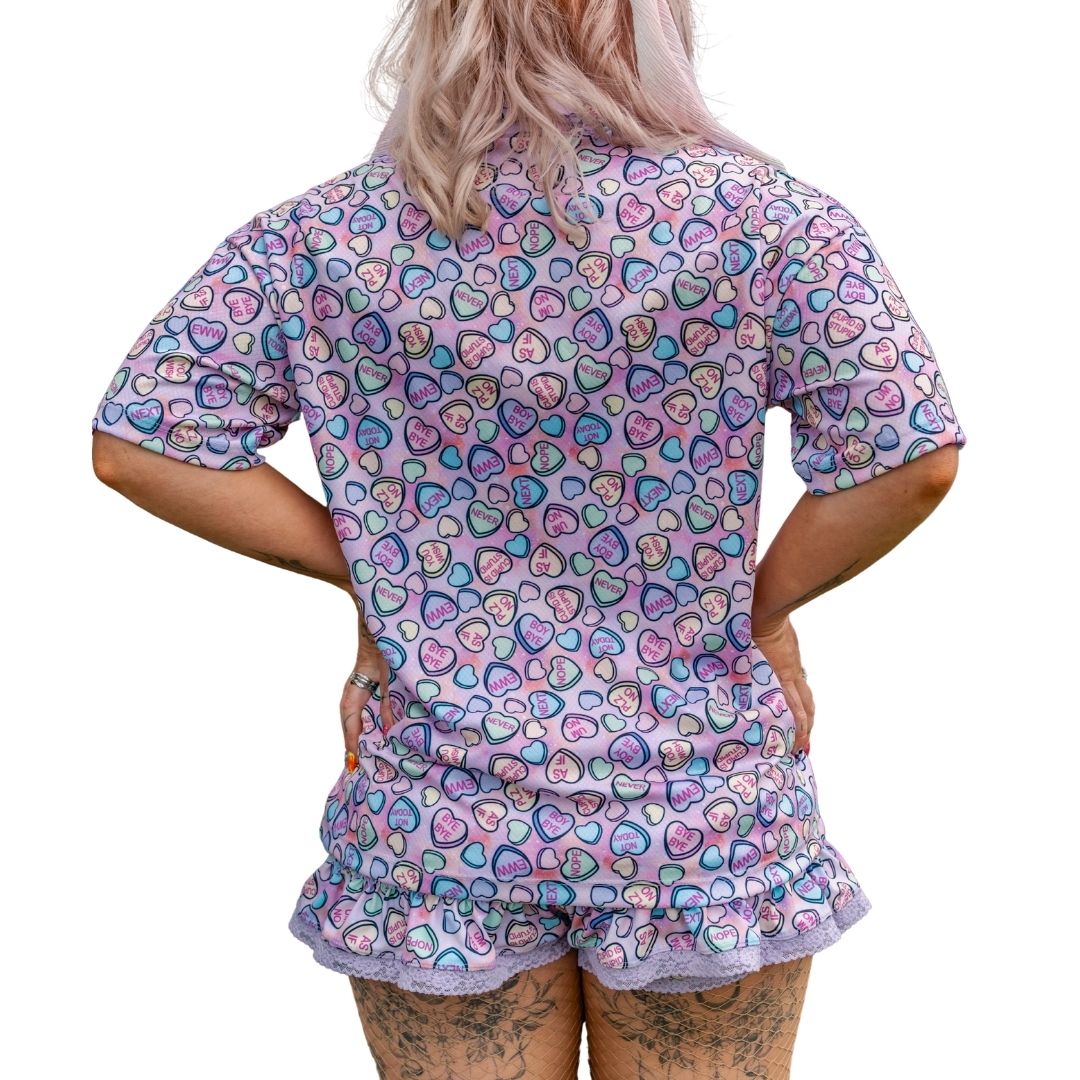 ✨COMING SOON✨ Girls Matchy Button Up Conversation Hearts