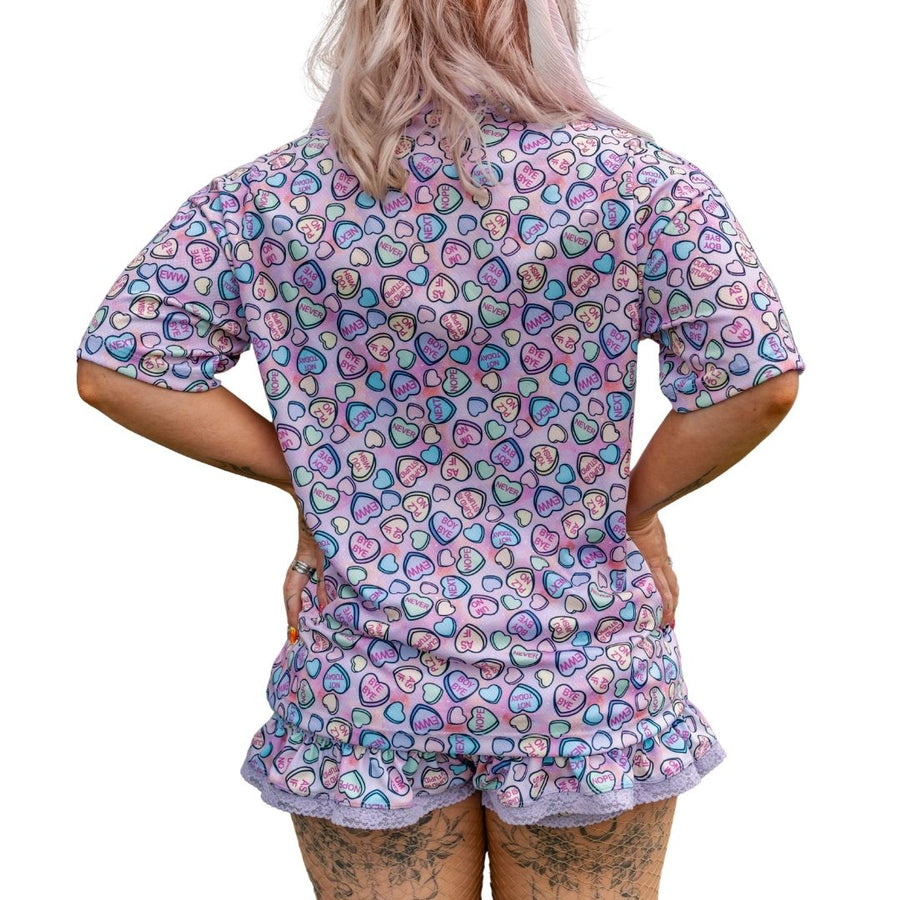 ✨COMING SOON✨ Girls Matchy Button Up Conversation Hearts