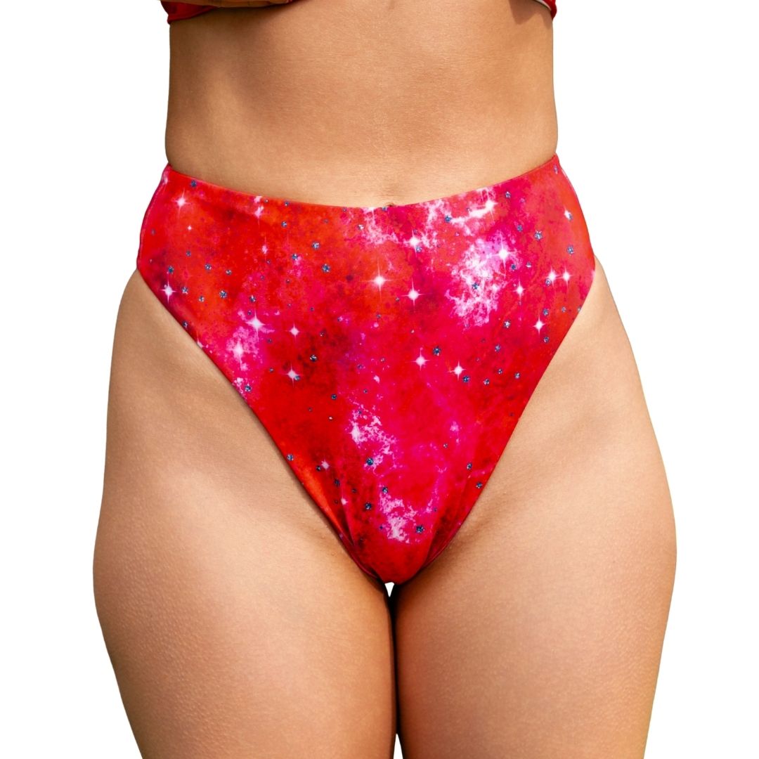 ✨COMING SOON✨ Red In the stars High Waisted Bikini