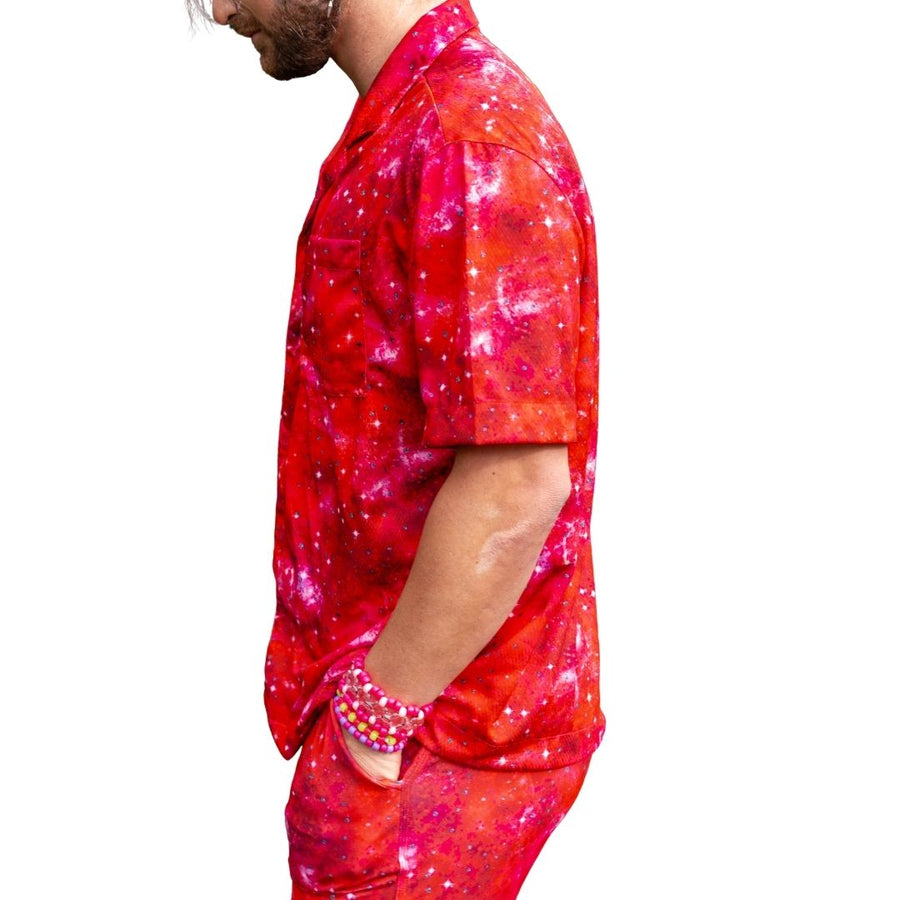 ✨COMING SOON✨ Mens Button Up Red In The Stars