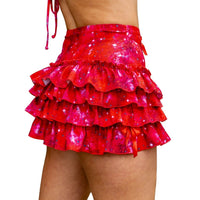 Thumbnail for ✨COMING SOON✨ Red In The Stars Ruffle Mini Skort