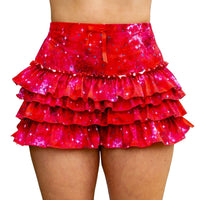 Thumbnail for ✨COMING SOON✨ Red In The Stars Ruffle Mini Skort