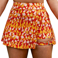 Thumbnail for ✨COMING SOON✨ Buckle Skort Orange Flame