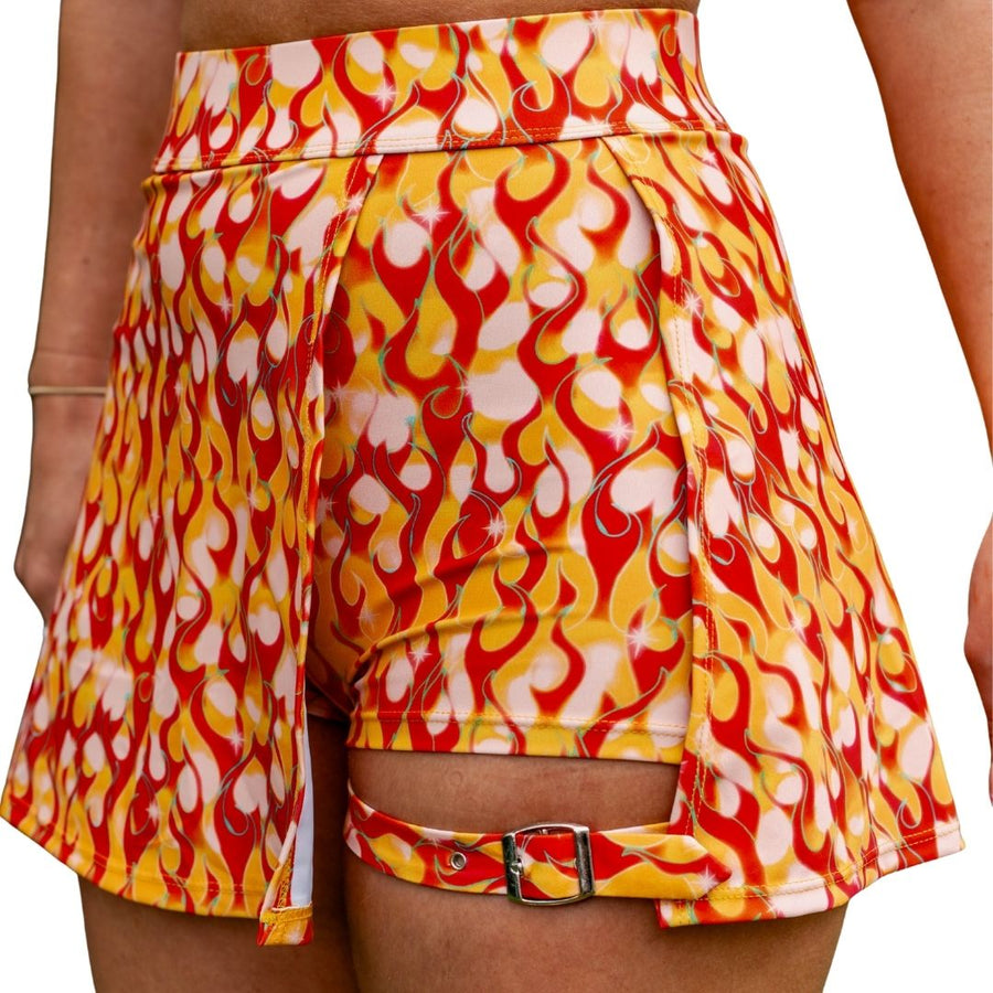 ✨COMING SOON✨ Buckle Skort Orange Flame