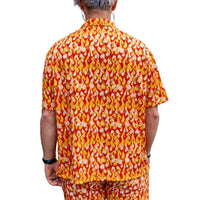 Thumbnail for ✨COMING SOON✨ Mens Button Up Orange Flame