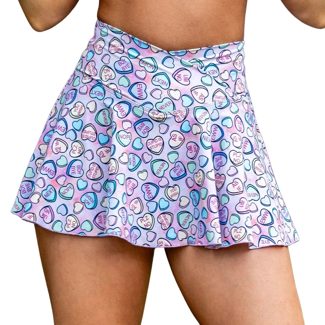 ✨COMING SOON✨ Conversation Hearts A-line Pocket Skort